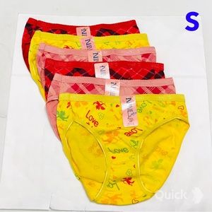 S - NWT 6 pcs Assorted Hi-Cut Panties